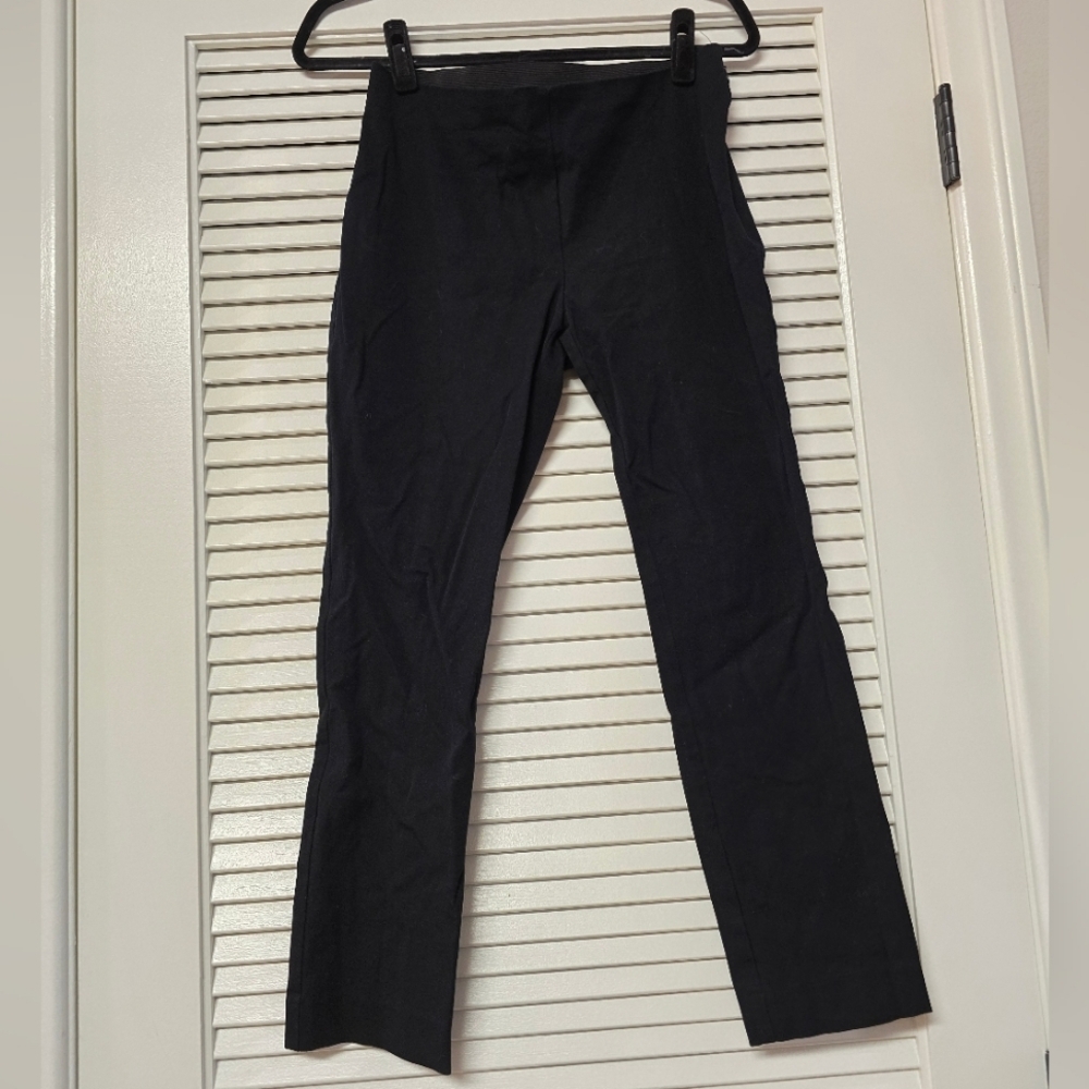 A New Day - Black Business Casual Office Pants W Elastic Waistband & Side Zipper